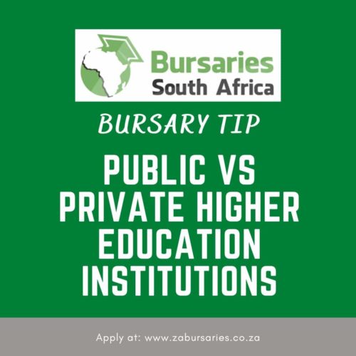 bursary-tip-public-vs-private-higher-education-institutions